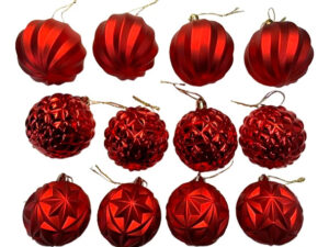 Adorno Arbol De Navidad 6cm Pack 12 Unidades