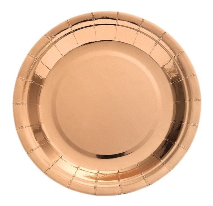 Pack 6 Uds Plato Grande Cartón / Diseño Color Metalizado - Imagen 13