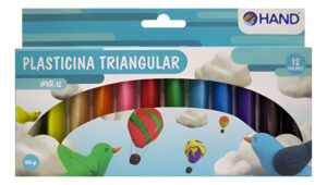 Plasticina De 12uds Colores / Plastilina Escolar Triangular