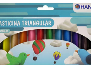 Plasticina De 12uds Colores / Plastilina Escolar Triangular