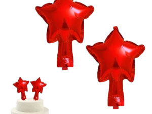 Pack 2 Uds Mini Globos Metálicos Para Decoraciones Estrella