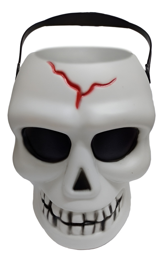 Balde Para Dulces Halloween / Diseño Calavera - Imagen 2