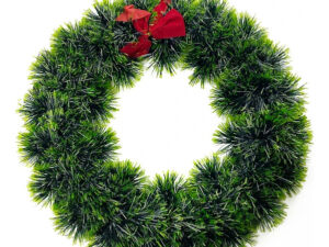 Decoración Navidad Para Puerta Corona 28cm