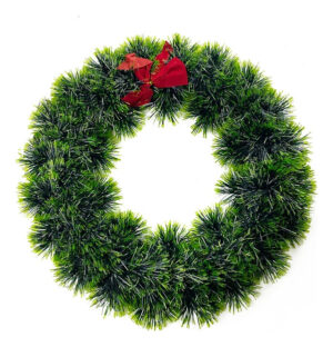 Decoración Navidad Para Puerta Corona 28cm