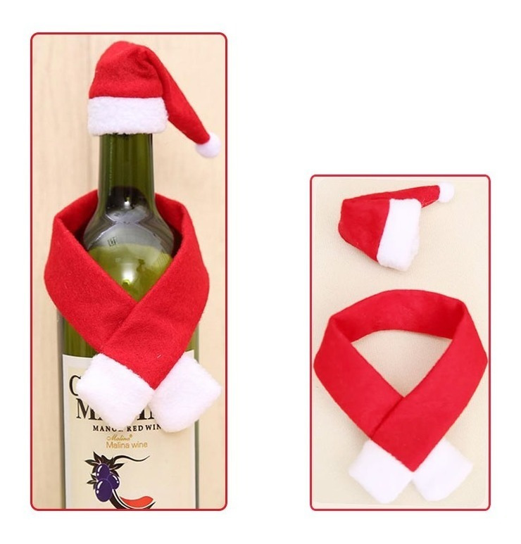 Cubre Botella Navideño / Decoración Mesa Navidad