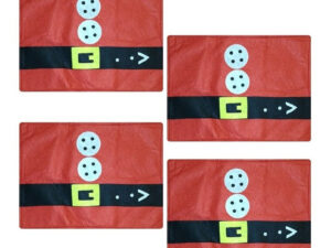 Pack 4 Individuales Mesa Navideños / Decoración Mesa Navidad