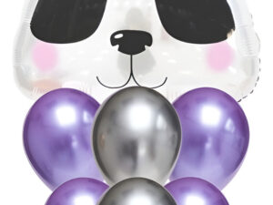 Set De Globos Decoración Animal 7 Uds  Oso Panda