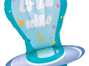 Globo Metálico Silueta Chupón / Es Un Niño / Baby Shower