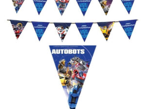 Guirnalda Fiesta Triángulos / Motivo Transformers Autobots