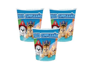 Pack 6 Uds Vaso De Cartón Con Diseño Paw Patrol