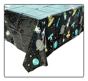 Mantel Plástico Para Decoración De Mesa Motivo ( Espacial )