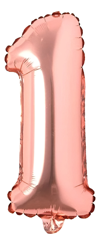 Globo En Forma De Numero - Altura - 45 Cm