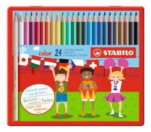 Lápices De Colores Stabilo 24 Colores Caja Metálica
