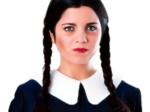 Peluca Para Tu Disfraz / Halloween / Merlina / Trenzas