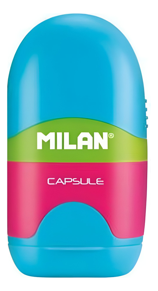 Goma De Borrar Milan Blanca Con Funda Y Sacapunta / Capsule