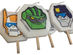 Vela Decoración Torta Transformes Rescuebots 5 Uds