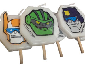 Vela Decoración Torta Transformes Rescuebots 5 Uds