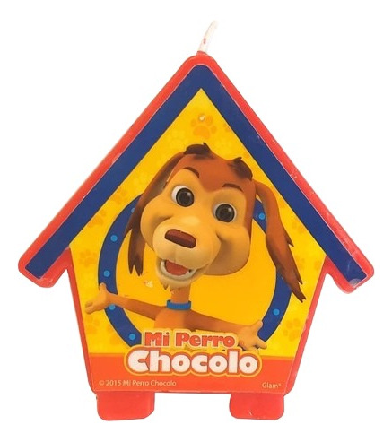 Vela Para Decoración De Torta Con Motivo Mi Perro Chocolo - Imagen 3