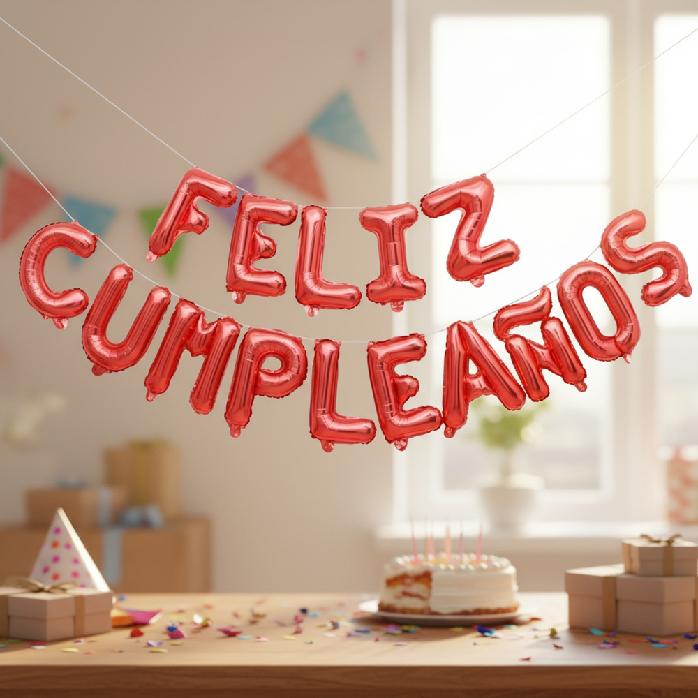 Set De Globos Decoración 15 Uds (feliz Cumpleaños) - Imagen 10