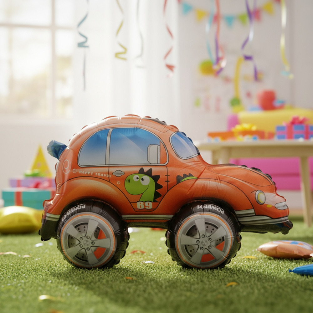 Globo Metálico 3d Figura Automóvil - Imagen 9