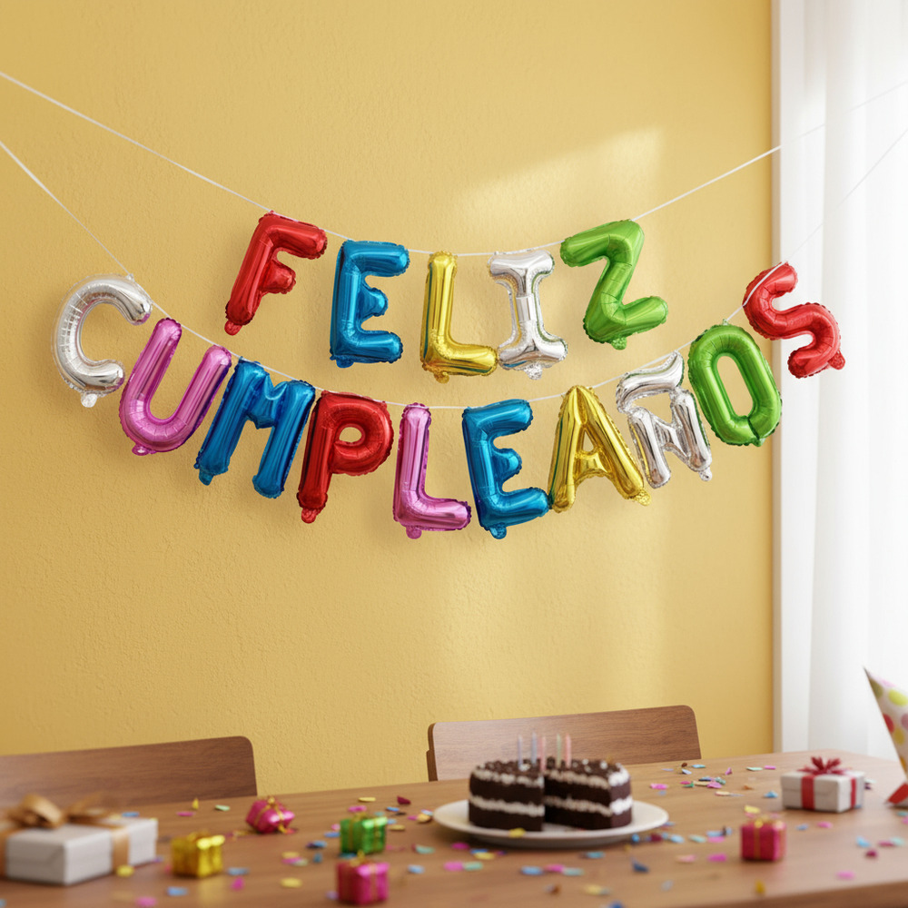 Set De Globos Decoración 15 Uds (feliz Cumpleaños) - Imagen 17