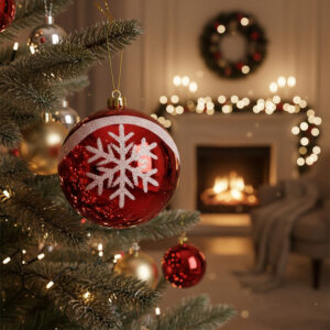 Adorno Arbol De Navidad Esfera 6cm Pack 6 Unidades