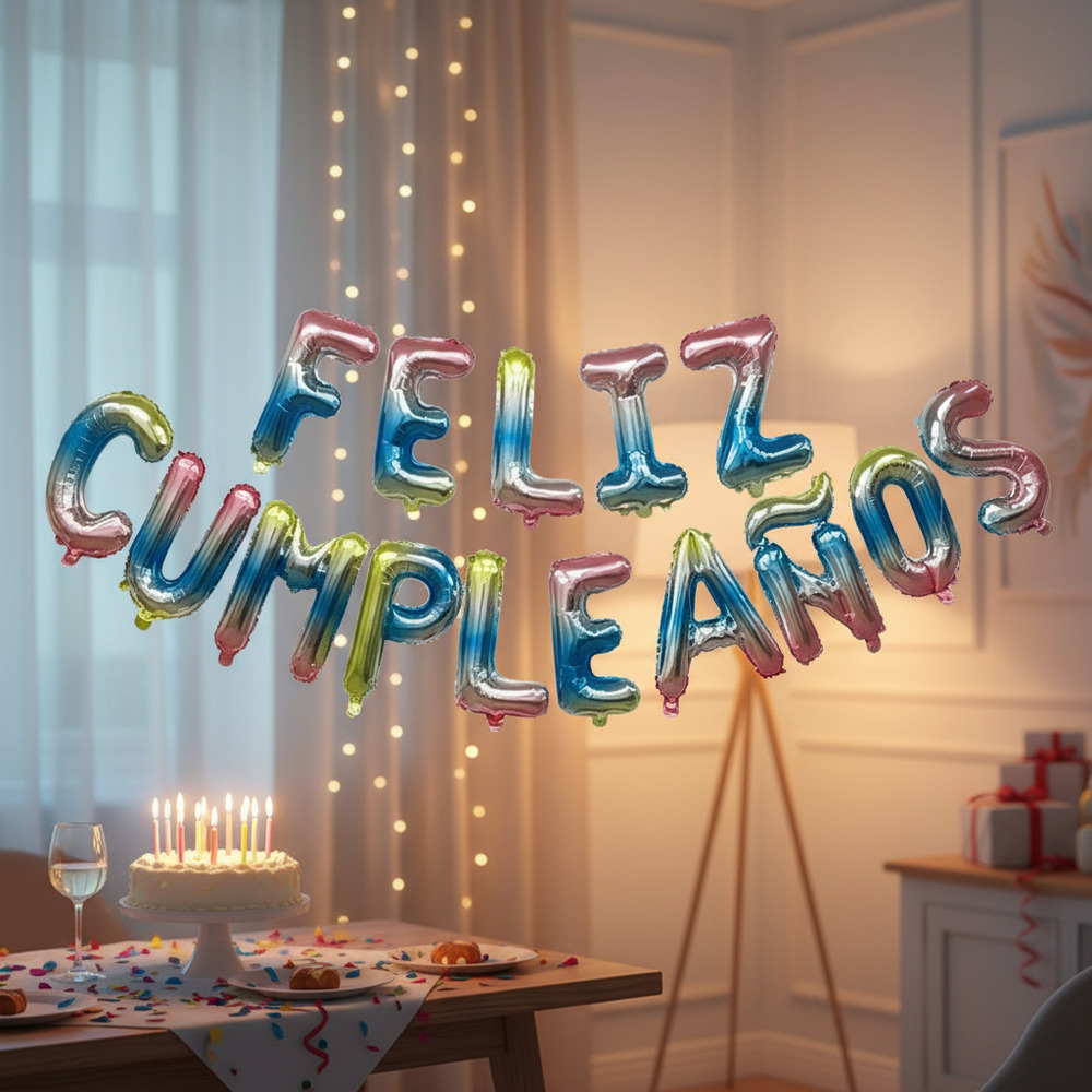 Set De Globos Decoración 15 Uds (feliz Cumpleaños) - Imagen 31