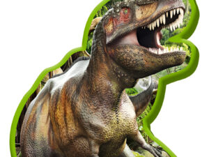 Vela 2d Dinosaurio Para Cumpleaños