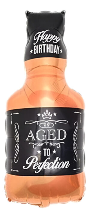 Globo Metálico Para Decoración Botella Whisky