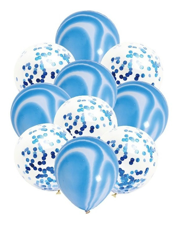 Pack 10 Uds Globos Látex Diseño Agata + Confeti - Imagen 12