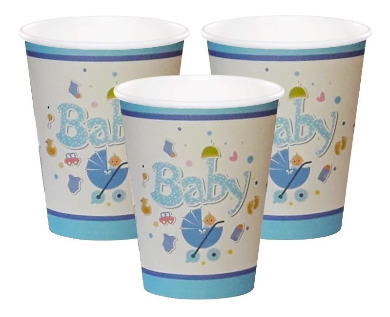 Pack 10 Uds Vaso De Cartón Con Diseño Baby