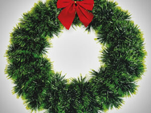 Corona Navidad Para Puerta 38cm 1 Unidad