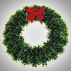 Corona Navidad Para Puerta 38cm 1 Unidad