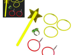 Pack Varita - Anillo - Pulseras - Pendientes / Fiesta Flúor