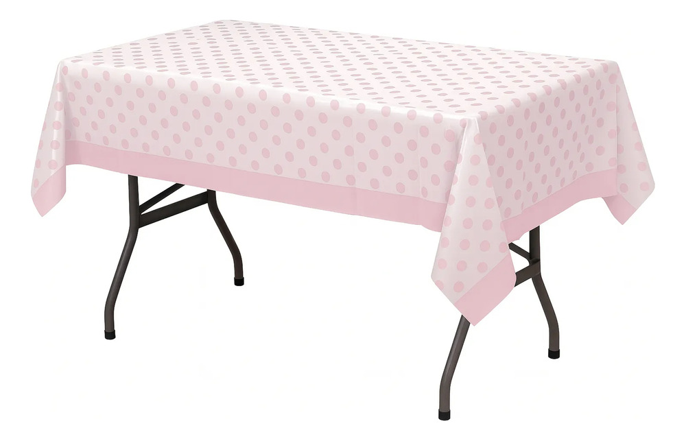 Mantel Plástico Para Decoración De Mesa Rectangular Puntos - Imagen 5