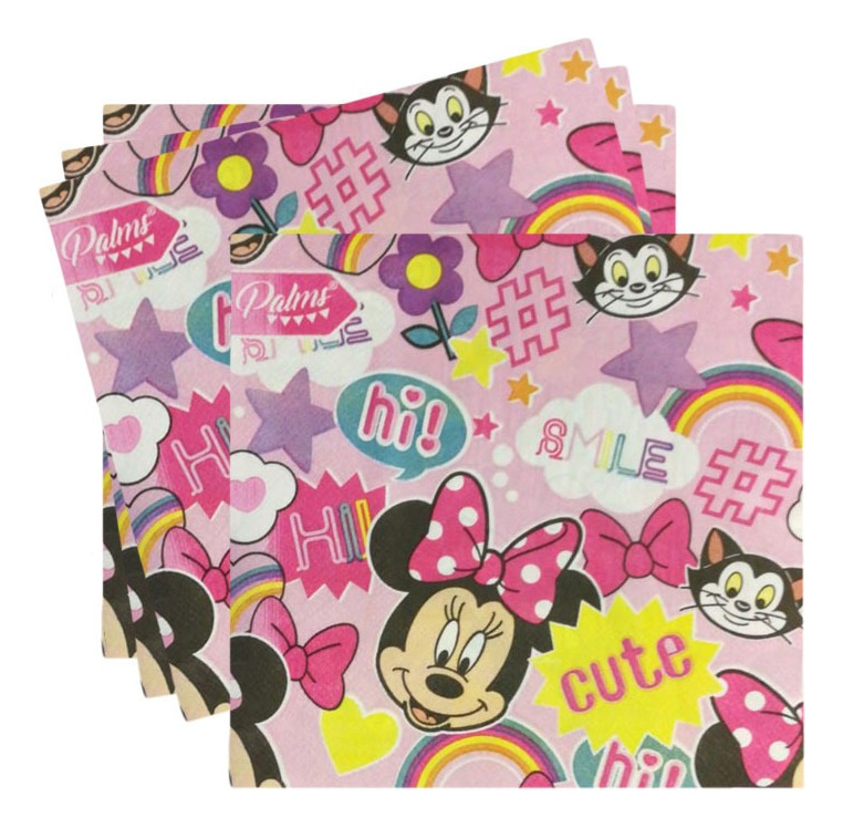 Servilletas De Papel Para Decoración Motivo ( Minnie Mouse ) - Imagen 2