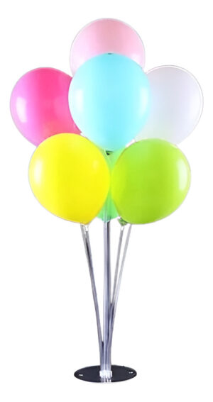 Base Para Globos Transparente Con Capacidad Para 7 Globos