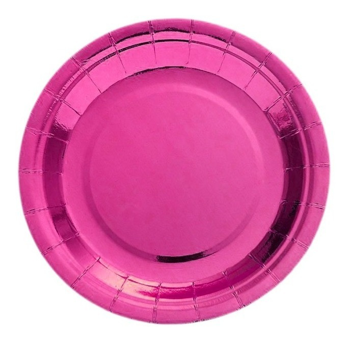 Pack 6 Uds Plato Grande Cartón / Diseño Color Metalizado - Imagen 16