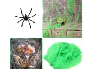 Telaraña + 1 Arañita / Decoración Fiesta Halloween / 20g