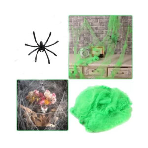 Telaraña + 1 Arañita / Decoración Fiesta Halloween / 20g