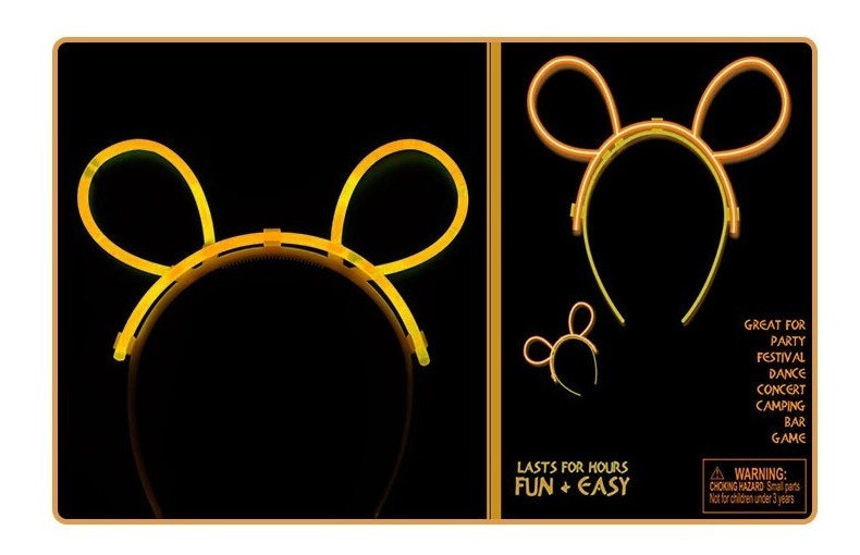 Cintillo Orejas / Decoración Fiesta / Flúor - Imagen 5