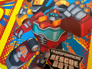 Guirnalda Feliz Cumpleaños Rescue Bots Transformers