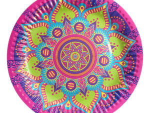 Pack 6 Uds Plato Pequeño Cartón / Diseño Mandala