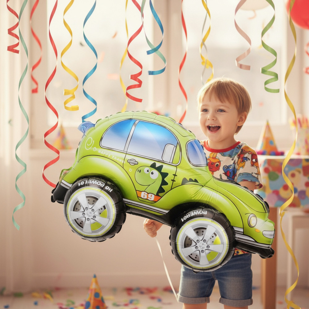 Globo Metálico 3d Figura Automóvil - Imagen 14