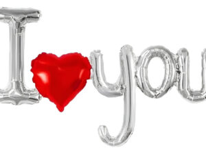 Globo Metálico Frase I You Con Corazón