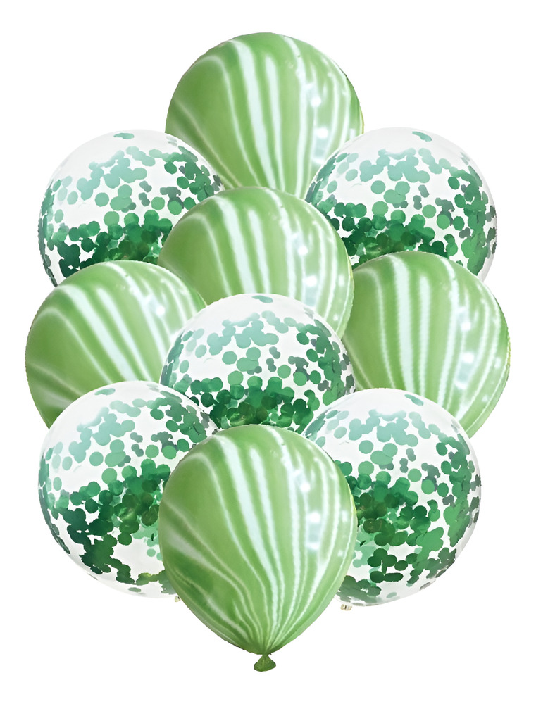 Pack 10 Uds Globos Látex Diseño Agata + Confeti - Imagen 10