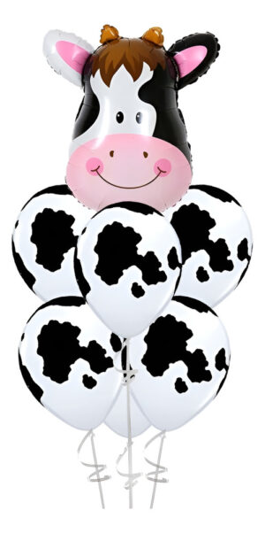 Set De Globos Decoración Animal 7 Uds Motivo Vaca
