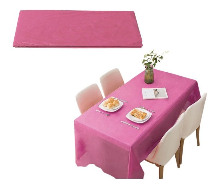 Mantel Plástico Para Decoración De Mesa Rectangular Unicolor - Imagen 11