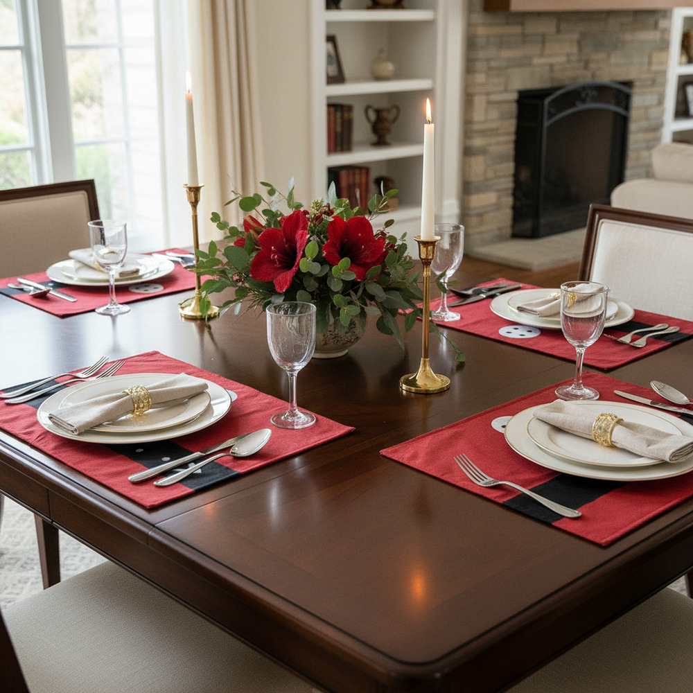 Pack 4 Individuales Mesa Navideños / Decoración Mesa Navidad - Imagen 3