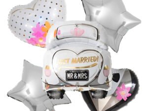 Set De Globos Decoración 5 Uds Motivo Matrimonio